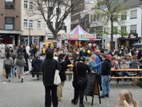 Streetfoodfestival auf dem Klosterplatz.