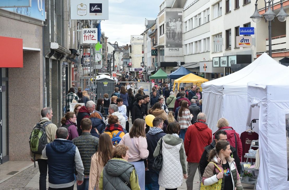 GRoßer Andrang herrschte an beiden Tagen in der Innenstadt.