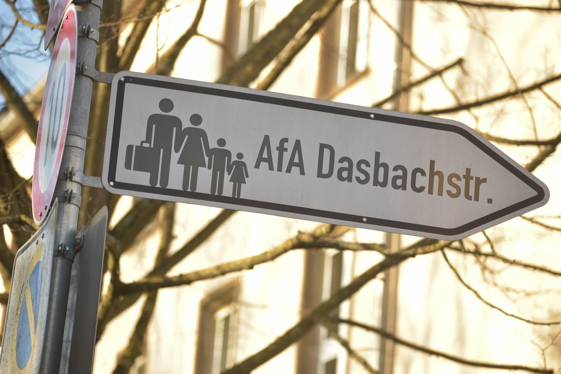 Wegweiser zur Aufnahmeeinrichtung für Asylbegehrende (AfA) Trier.