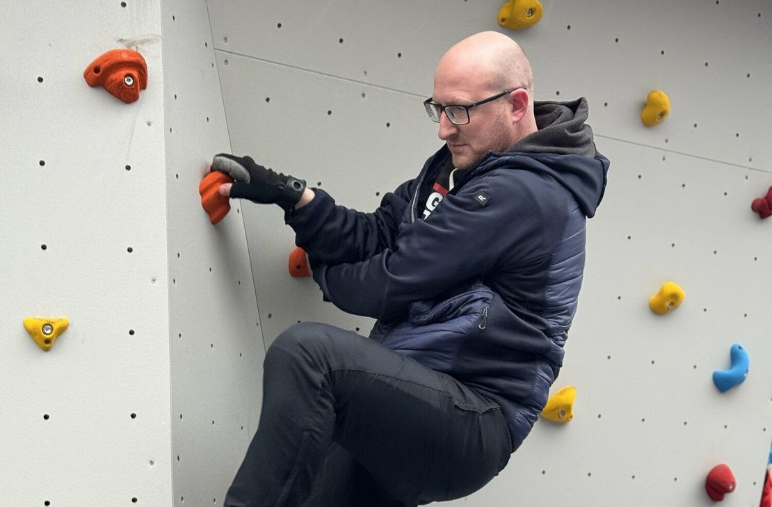 Bei diesem attraktiven Angebot kommt Freude auf - nicht nur beim kletternden Bürgermeister Ingo Pfennings, sondern bei vielen Sportbegeisterten in der ganzen Region.