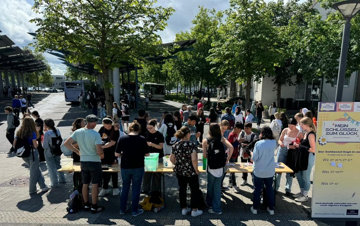 Auch in Wittlich beteiligten sich die Schülerinnen und Schüler an der Aktion : "Du bist mehr als Dein Zeugnis!"