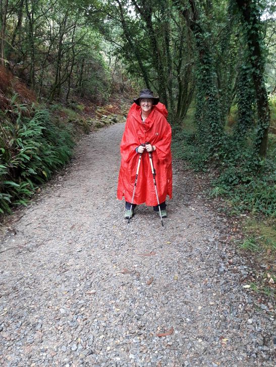 Heike Kraft auf dem Jakobsweg (Foto: privat)