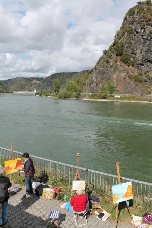 Beim Malworkshop des Zweckverband Welterbe Oberes Mittelrheintal kann man sich auf die Spuren von William Turner begeben. (Foto: Zweckverband)
