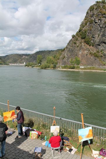 Beim Malworkshop des Zweckverband Welterbe Oberes Mittelrheintal kann man sich auf die Spuren von William Turner begeben. (Foto: Zweckverband)
