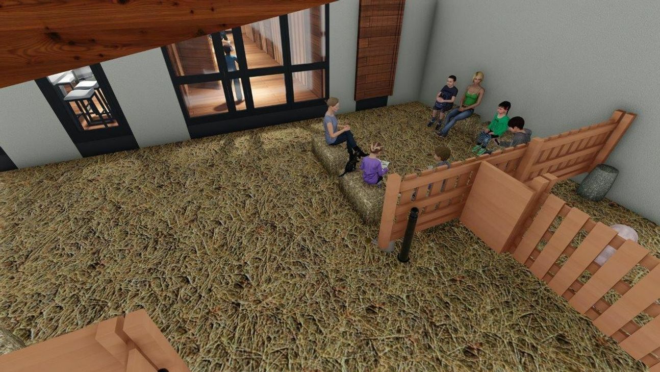 Der übrige Teil des Stalls soll als "Spielwiese" genutzt werden. Skizze: Gemeinde Dahlem