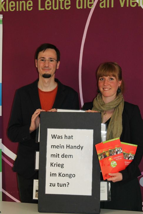 Sophie Lungershausen und Michael Jakobs von der Lokalen Agenda. Foto: FF