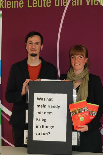 Sophie Lungershausen und Michael Jakobs von der Lokalen Agenda. Foto: FF