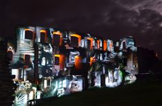 "rheinleuchten" auf der Rheinfels.