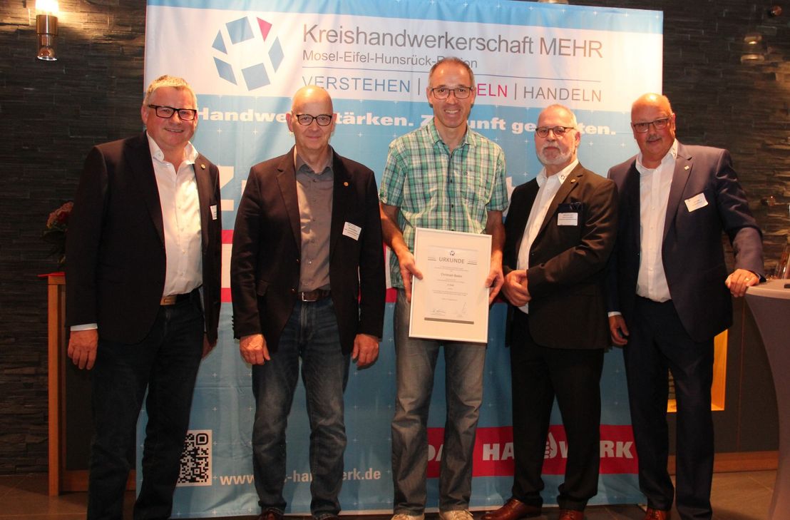 Ehrung von Christoph Baden