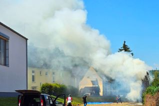 An der Kirner Grundschule geriet eine Thuja-Hecke in Brand.