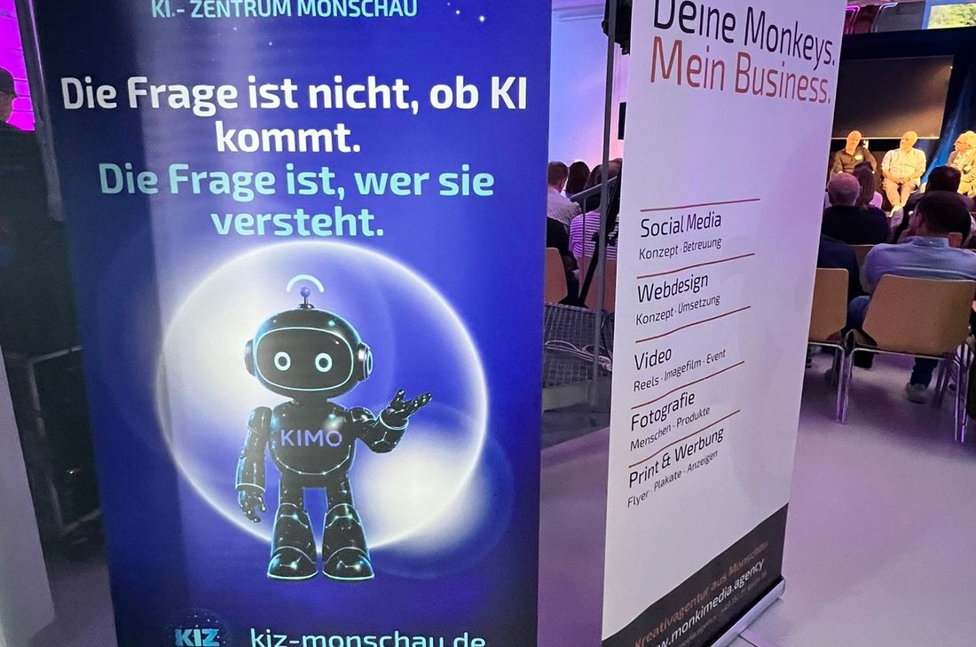 »KIMO« ist das Maskottchen des KI-Zentrums und soll die Scheu vor dem Thema nehmen.