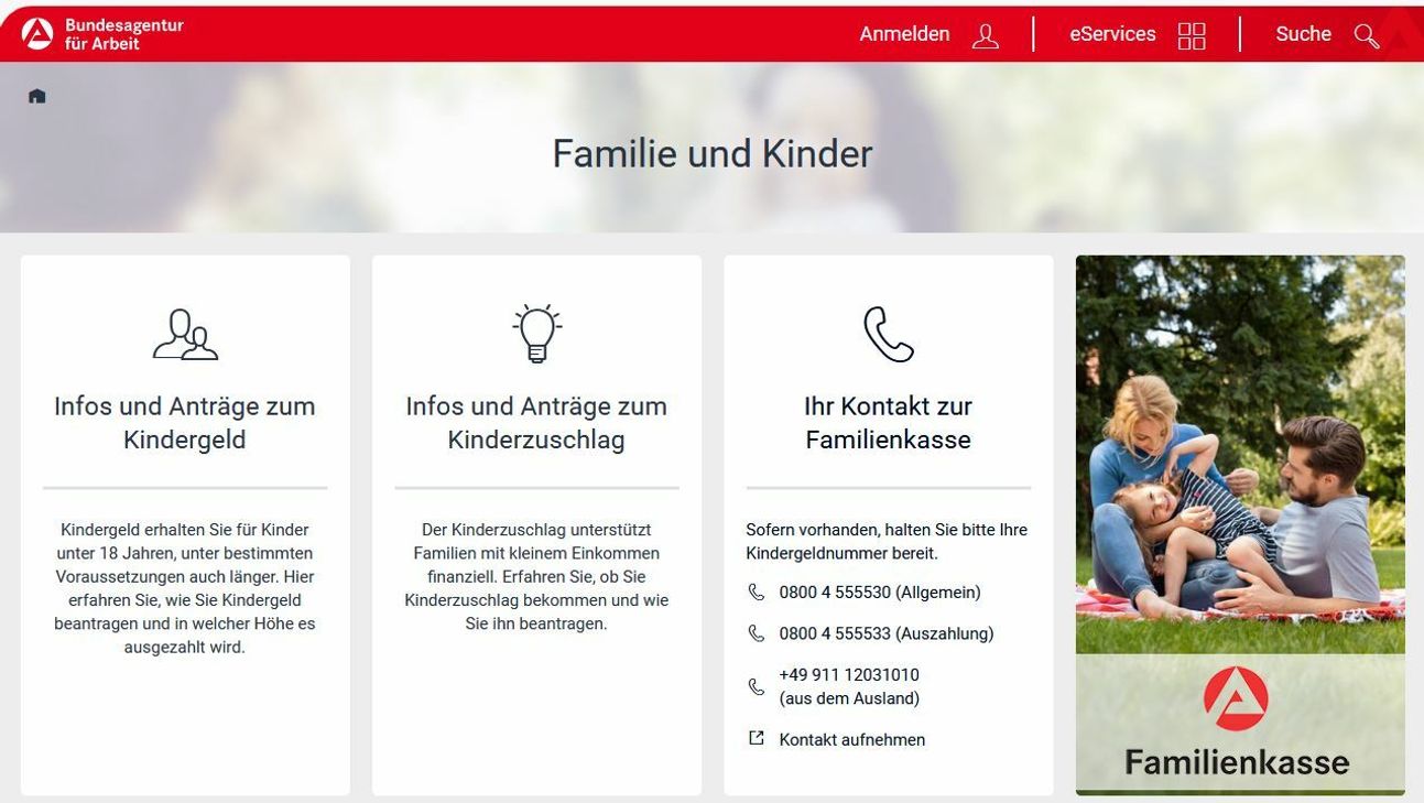 Foto: Screenshot www.arbeitsagentur.de