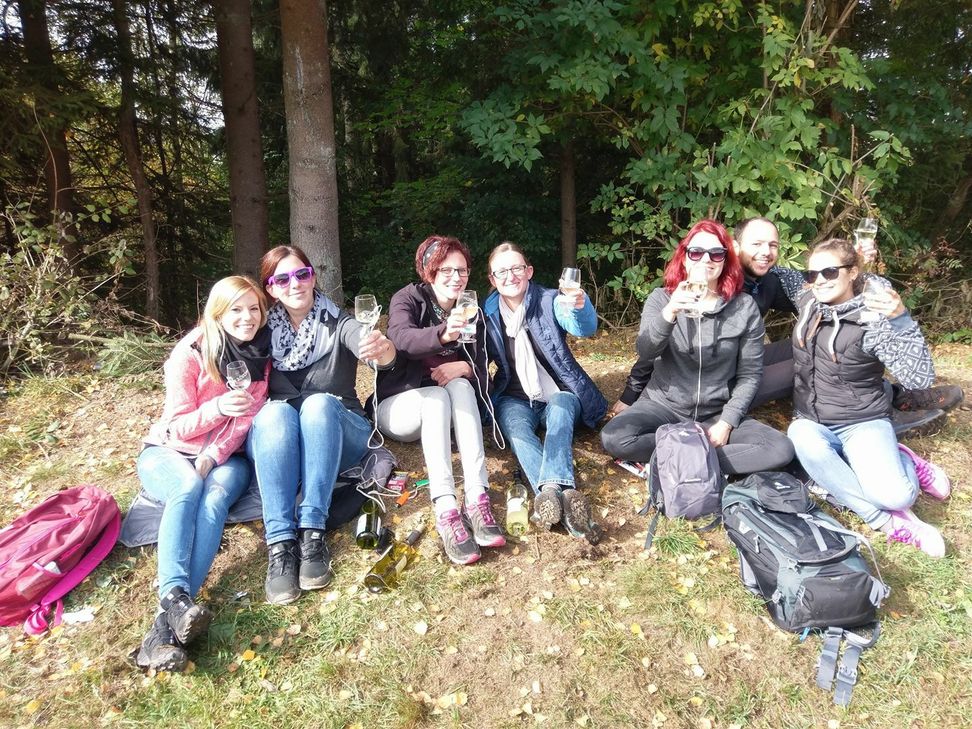 Impressionen von der Weinerlebniswanderung 2017. Fotos: Andrea Fischer/Christopher Fuchs