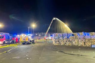 Großbrand im Trierer Hafen