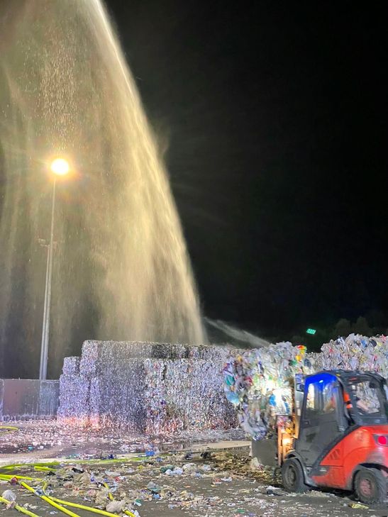 Großbrand im Trierer Hafen