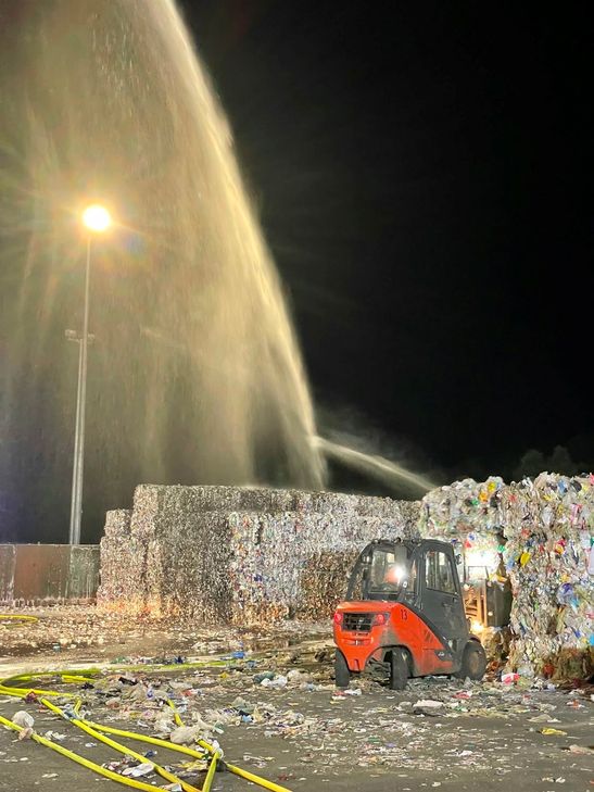 Großbrand im Trierer Hafen