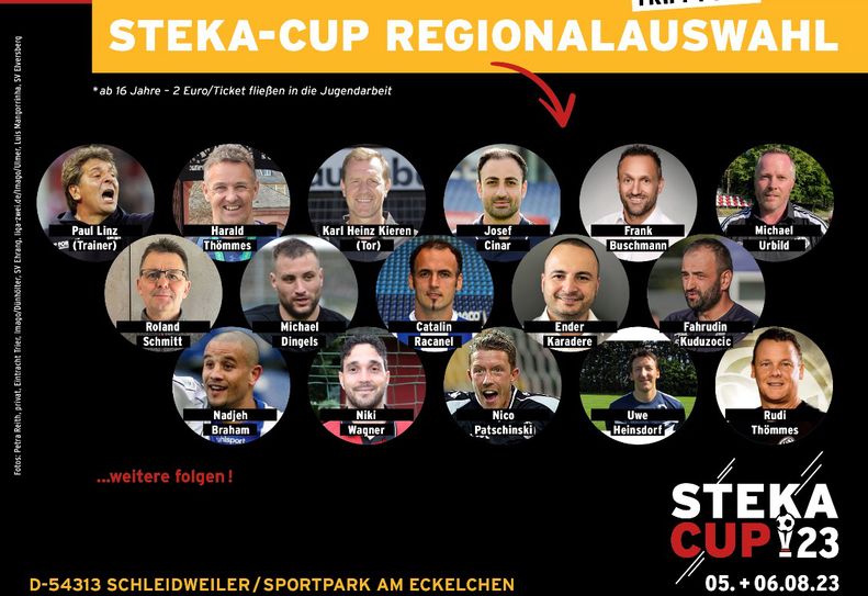 Plakat zum Steka-Cup - hier die Regionalauswahl