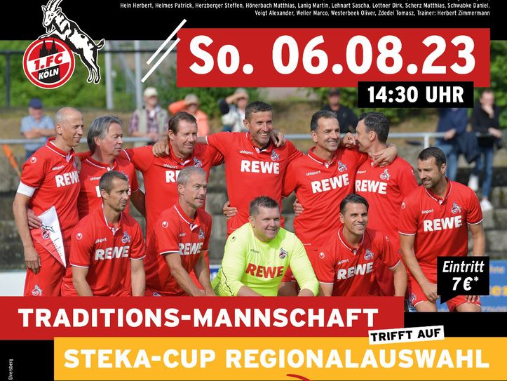 Am Sonntag, 6. August, trifft die Traditionsmannschaft auf die Steka-Cup Regionalauswahl.