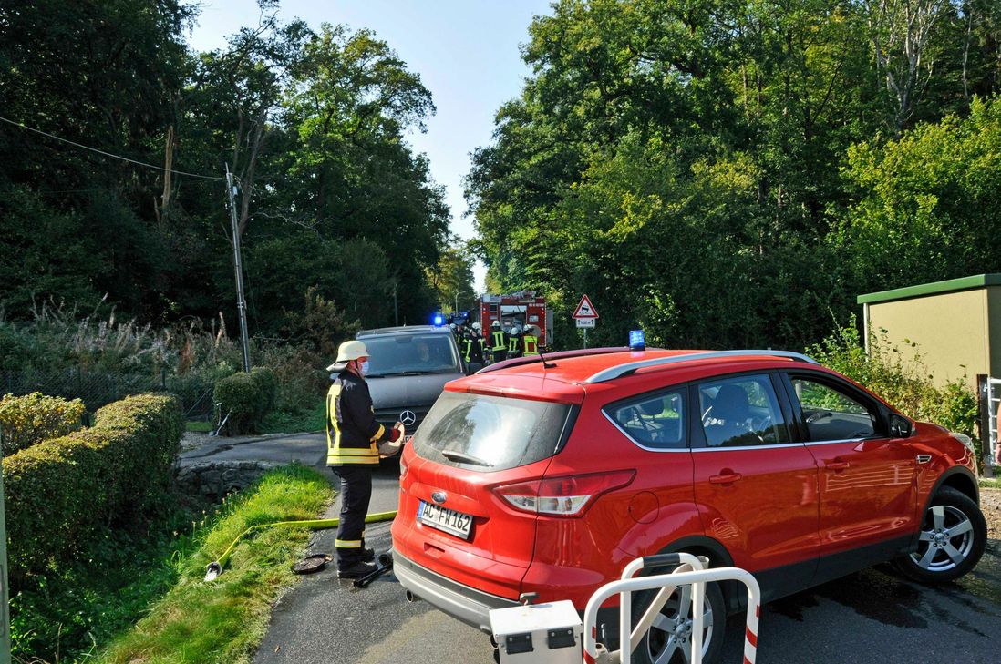 Erneut mussten Wehrleute aus Roetgen und Rott zu einem Flächenbrand ausrücken - diesmal in Rotterdell. Die mutmaßliche Brandstifterin wurde festgenommen. Foto: psm