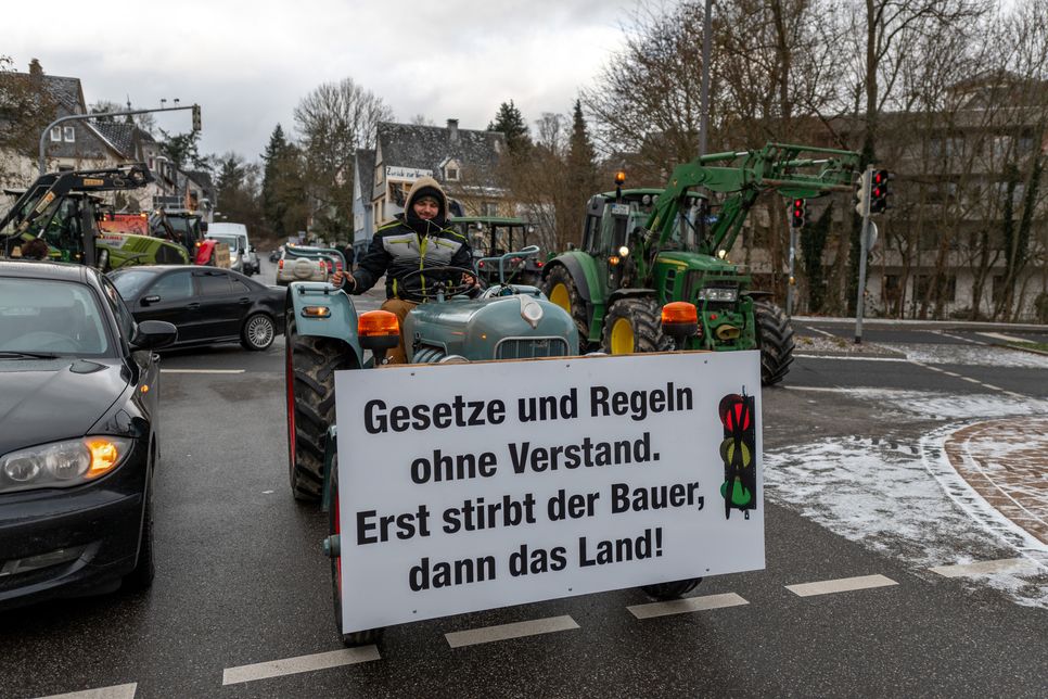 Protestaktion in Simmern.
