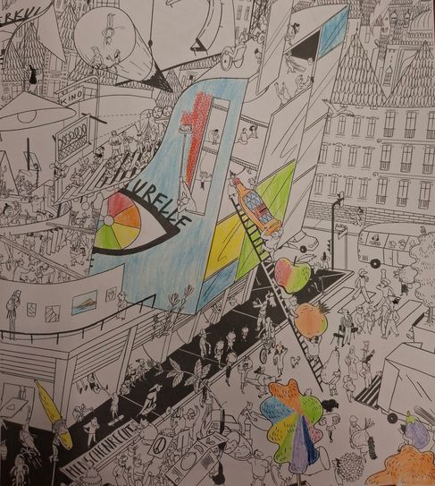 Ein Wimmelbild aus der Grundschule Blankenrath.