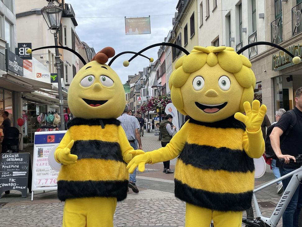 Maja und Willi dürfen auch nicht fehlen.
