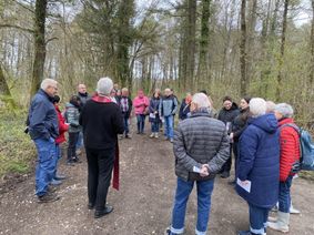 Der Waldgottesdienst richtete sich gegen geplante Windenergieanlagen.