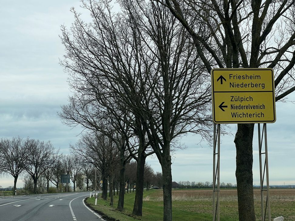 Die L162 zwischen Niederberg und Wichterich wird wegen Sanierungsarbeiten gesperrt.