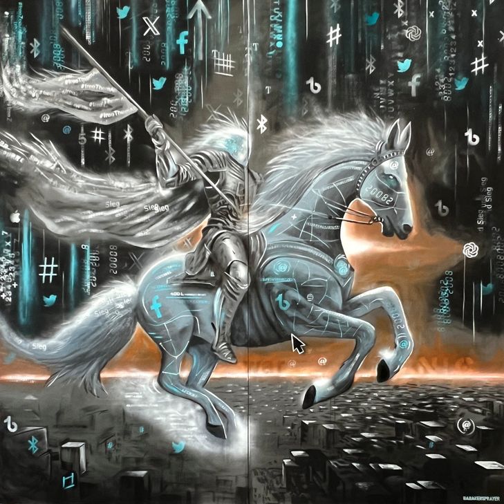 Weißer Reiter, Thomas Baumgärtel