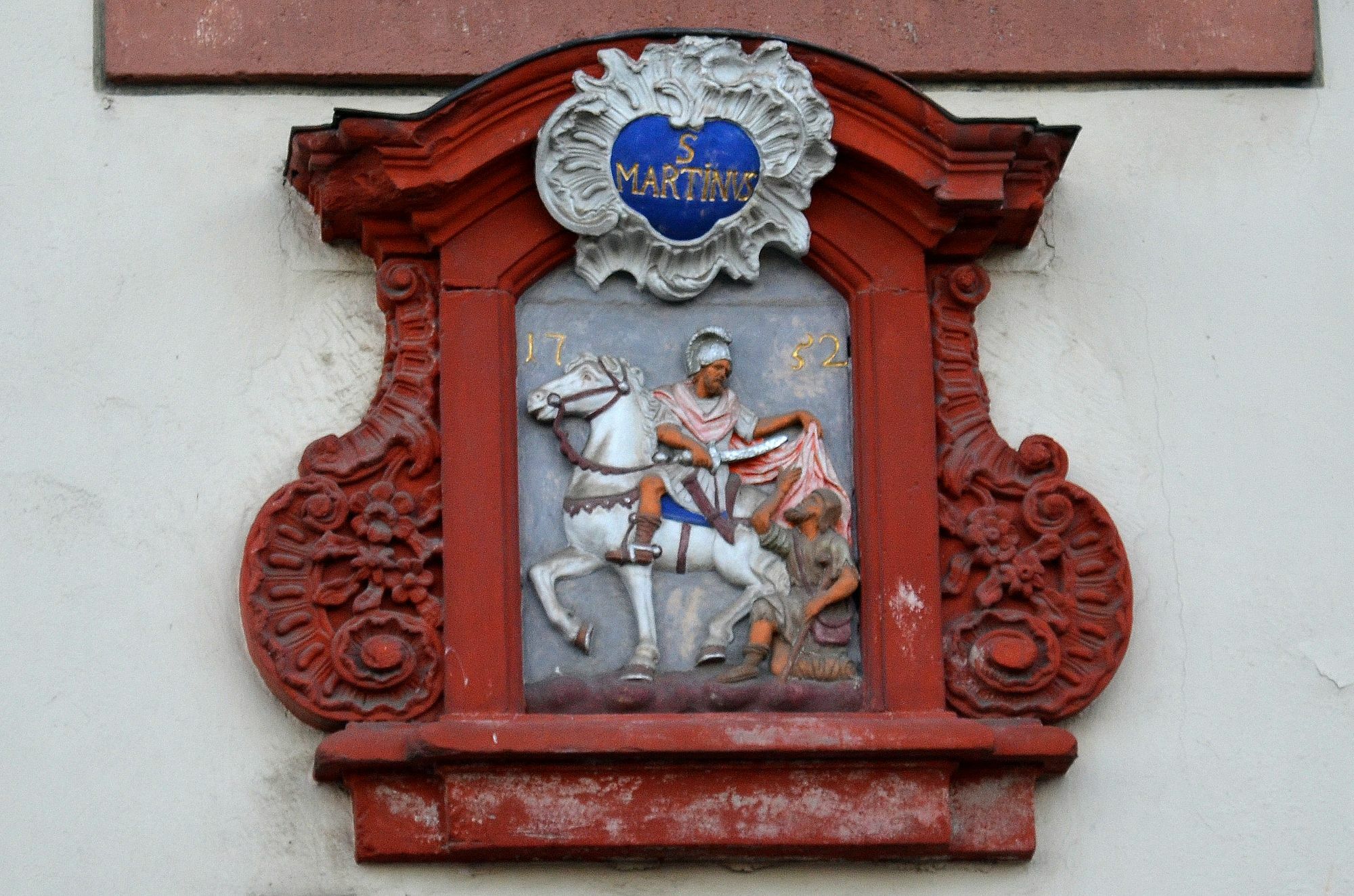 Martinsdarstellung im Martiner-Hof in Pallien.  Foto: Neumann
