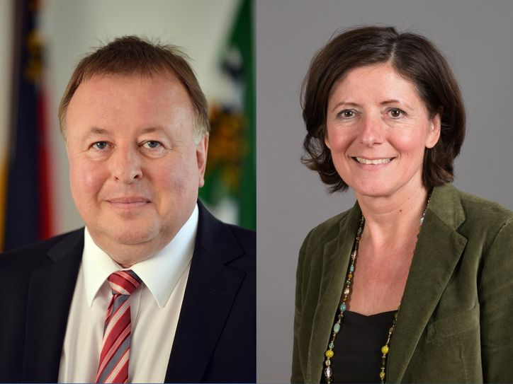 Landrat Dr. Jürgen Pföhler und Ministerpräsidentin Malu Dreyer haben den hilfskräften ihren Dank ausgesprochen. Fotos: Archiv