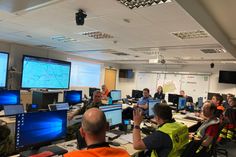 Die Technische Einsatzleitung (TEL) des Kreises Ahrweiler war seit dem Nachmittag besetzt. 
Foto: Wicher/KV Ahrweiler