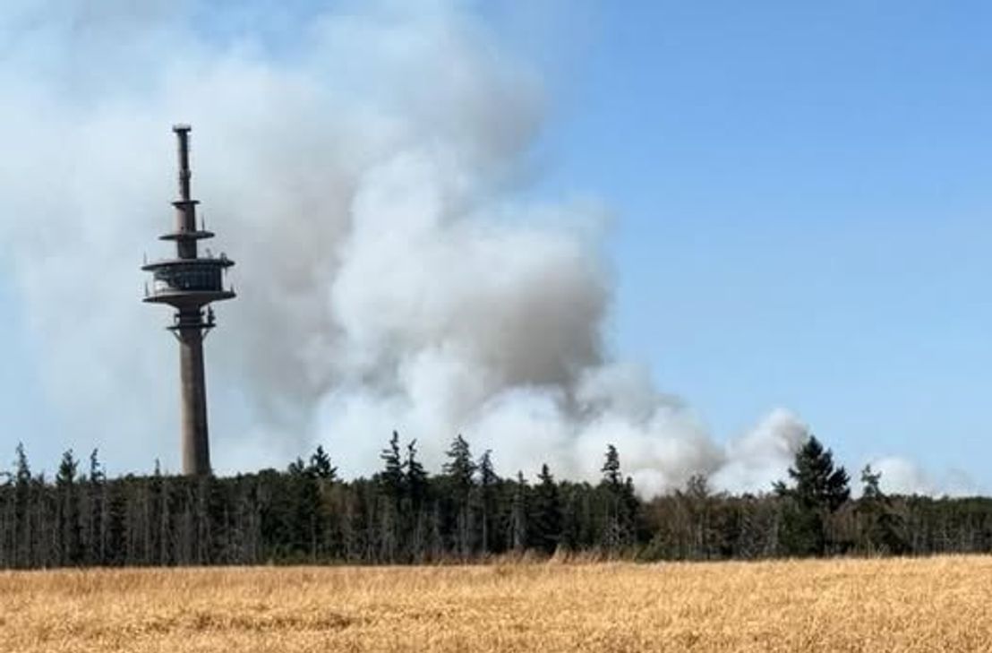 Im Hürtgenwald brennt der Wald - besonders die Lage rund um Gey ist derzeit bedrohlich