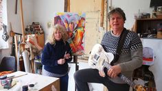 Pinsel und Gitarre, Malerin und Musiker, Frau und Mann - Maf Räderscheidt und Stefan Everling laden zur Reise in ihre Welt ein ...