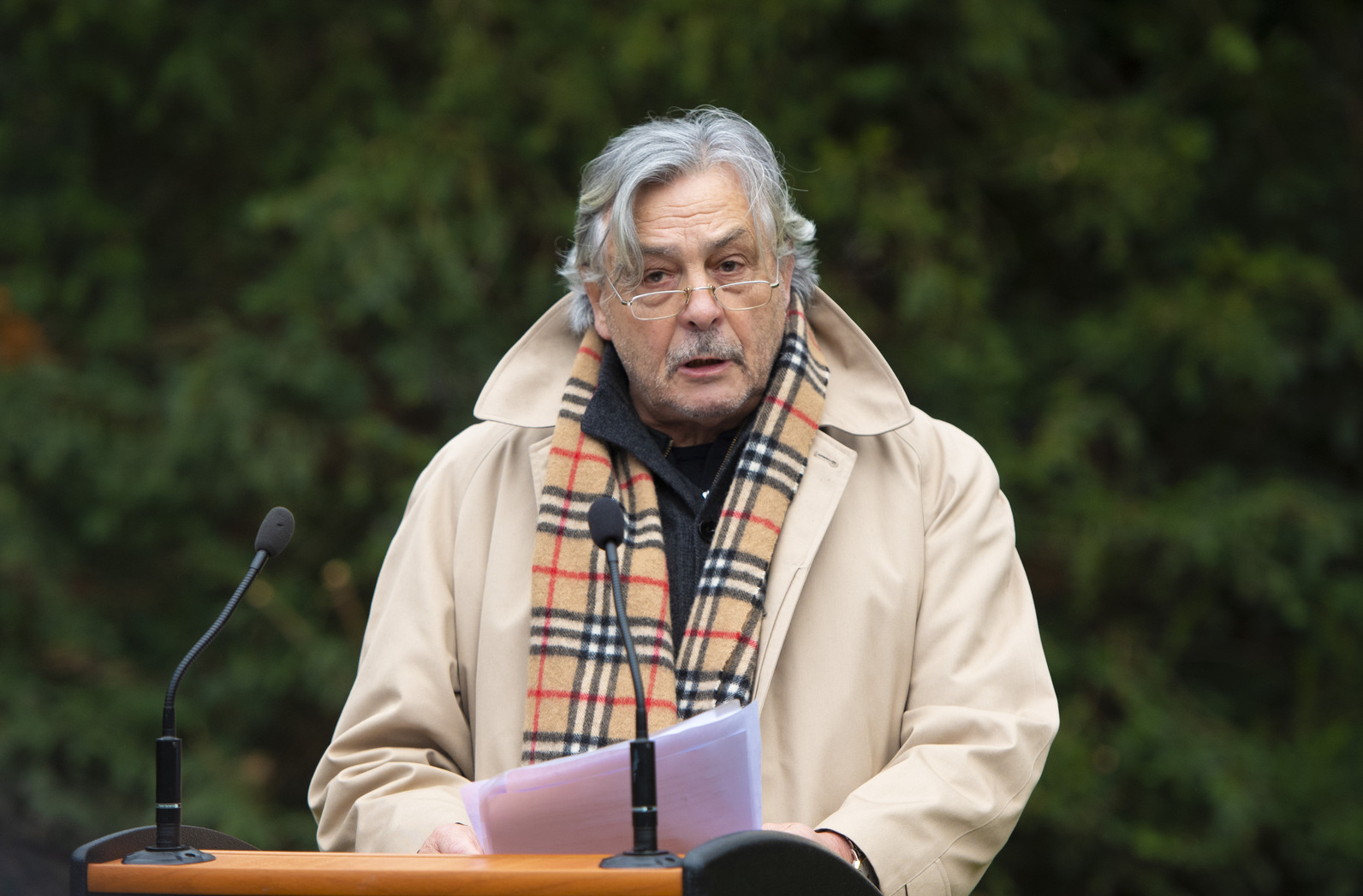 Christian Pfeil vertrat in der Vergangenheit das Dokumentations- und Kulturzentrum Deutscher Sinti und Roma im International Auschwitz-Komitee und hielt als Stimme der Überlebenden die zentrale Gedenkrede zum Europäischen Holocaust Gedenktag für Sinti und Roma am 2. August 2022 in der Gedenkstätte Auschwitz-Birkenau.