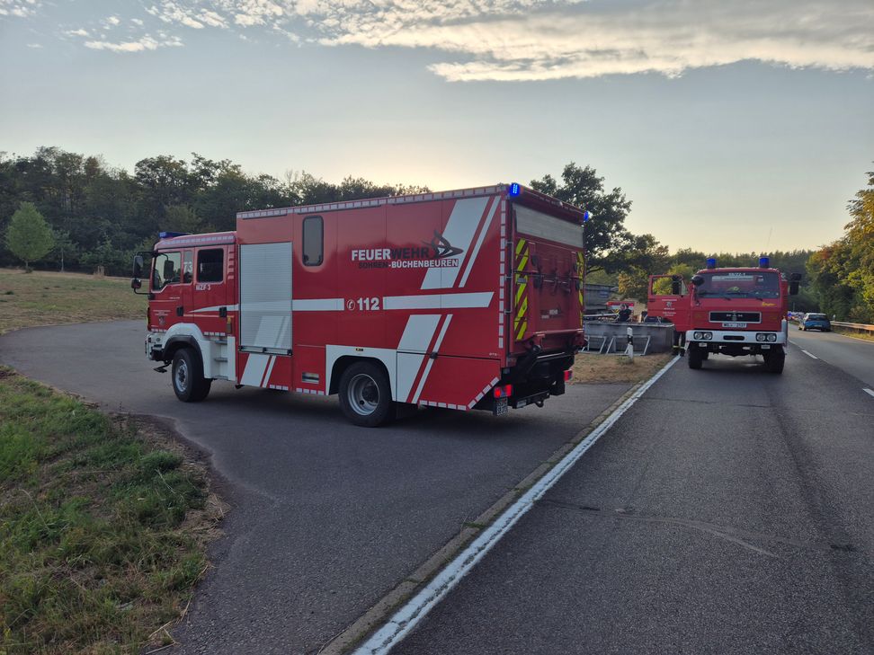 An der L141 zwischen Dreis und Salmtal, im Bereich des sogenannten Asbergs, ist es zu einem Waldbrand gekommen. Die Feuerwehr rückte mit einem Großaufgebot an.