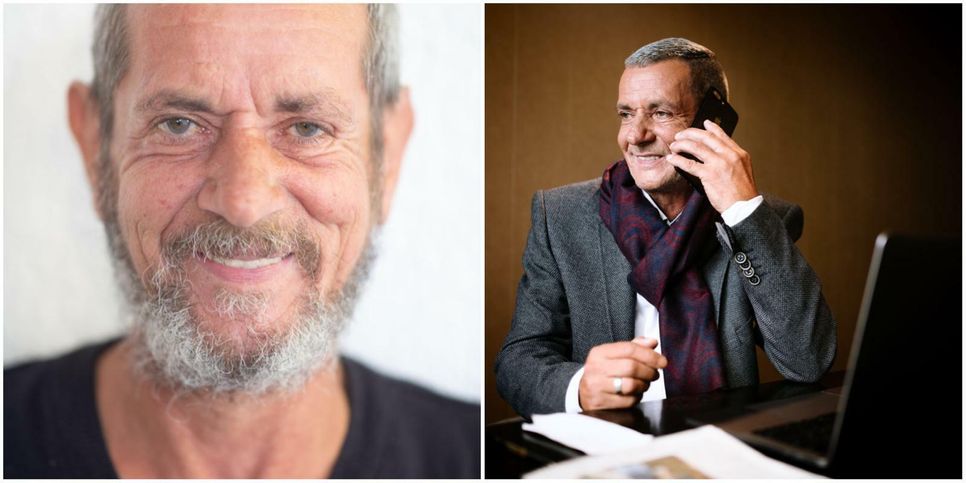 Vorher und nachher: Hans Werner Grün. Foto: Edouard Olszewski