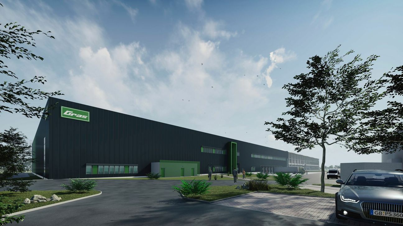 Der geplante Hallenneubau der "Gras-Gruppe" in Polch.