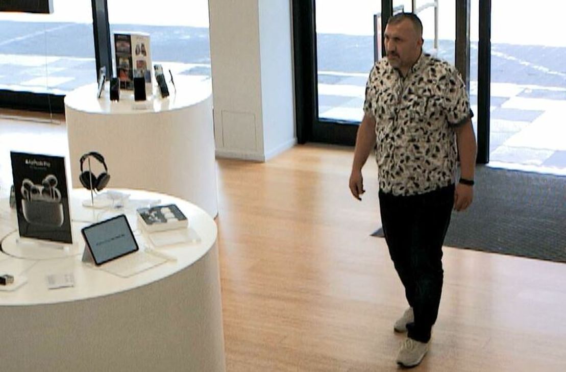 Der Täter konnte durch die Überwachungskamera aufgezeichnet werden.