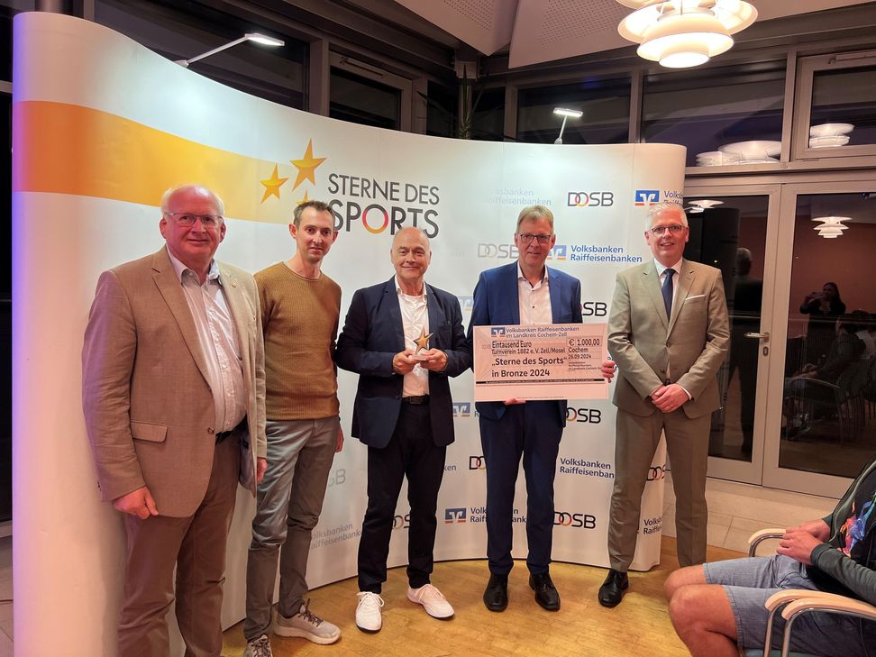 Der zweite Platz und 1.000 Euro gingen an den Turnverein 1882 e.V. Zell/Mosel.