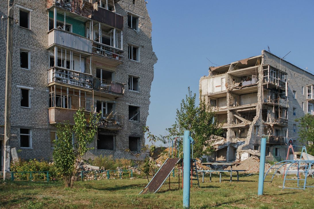 Schon 2022 war die ukrainische Kleinstadt Schauplatz heftiger Kämpfe.