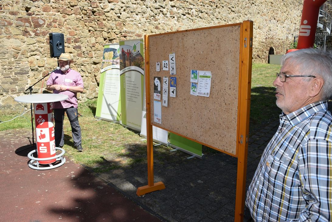 Präsentation von Wegemarkierungen