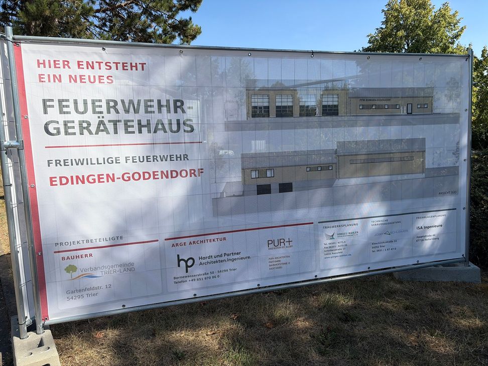 So wird das neue Gerätehaus der Feuerwehr Edingen-Godendorf aussehen