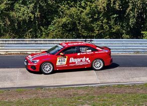 Erfolgreicher NLS-Doppelheader für Dupré Motorsport: Jürgen Nett, Achim Nett und Christoph Dupré sichern sich mit dem Audi S3 den Sieg auf der Nürburgring-Nordschleife.