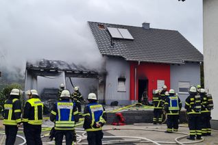 Großeinsatz der Feuerwehr in Göttschied.