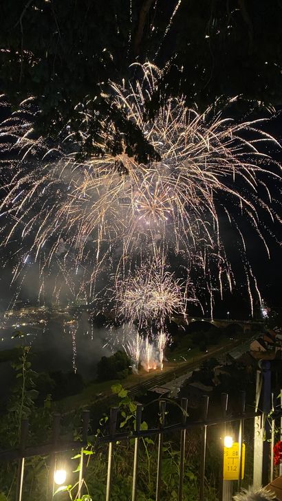Zurlaubener Feuerwerkc: kurz, dafür aber sehenswert.