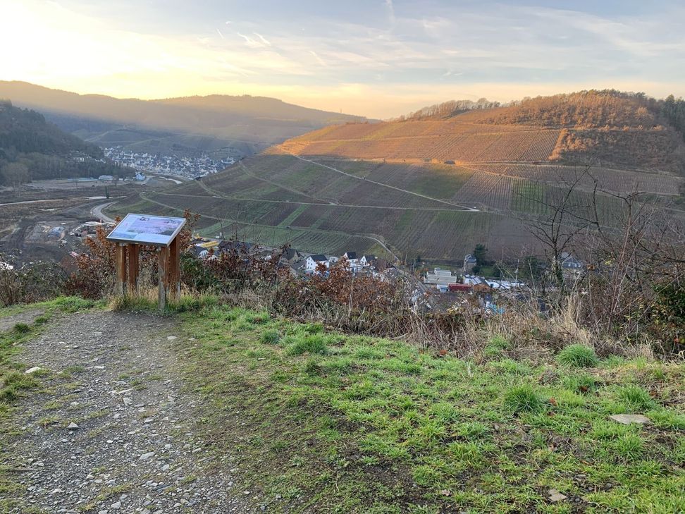 Blick von der Schutzhütte Trotzenberg.