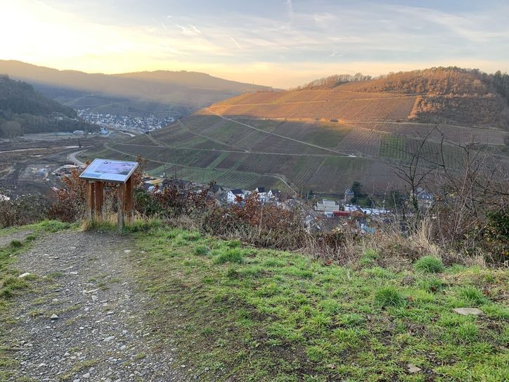 Blick von der Schutzhütte Trotzenberg.