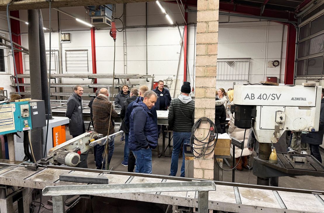 Die Teilnehmenden besuchten unter anderem die Schlosserei in der JVA Wittlich.