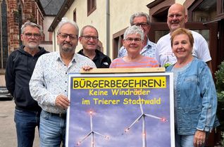 "Keine Windräder im Trierer Stadtwald": das fordern die Bürgerinitiativen Naturschutz Euren/Herresthal, Bürgerverein Pfalzel und Naherholungsgebiet Auf der Bausch